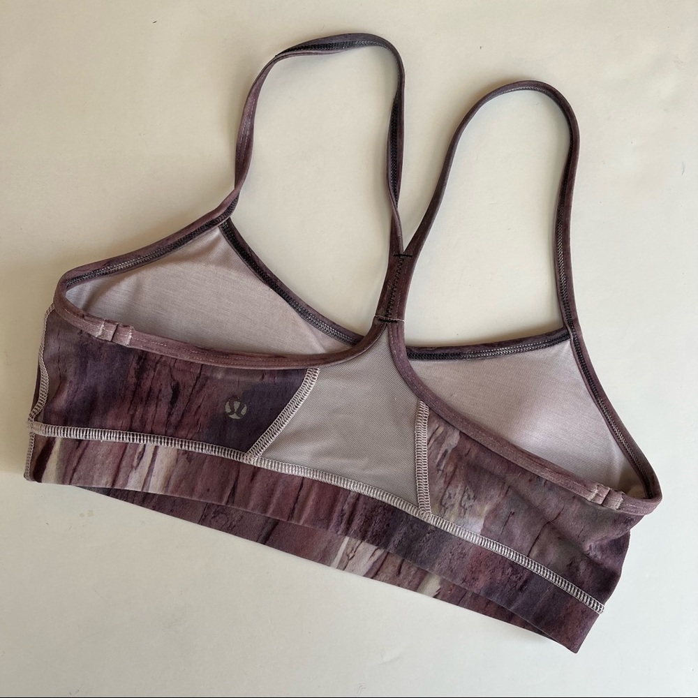 Lululemon Flow Y Bra IV Mini Haz Storm Mauve 8 - Picture 4 of 6